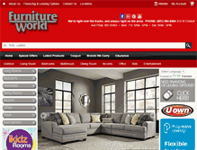 Tablet Screenshot of furnitureworldms.com